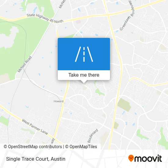 Single Trace Court map