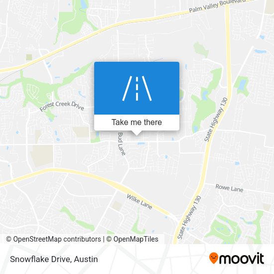 Mapa de Snowflake Drive