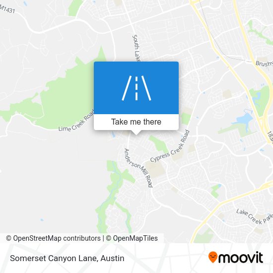 Somerset Canyon Lane map