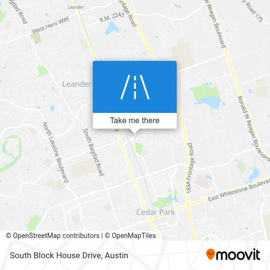 South Block House Drive map