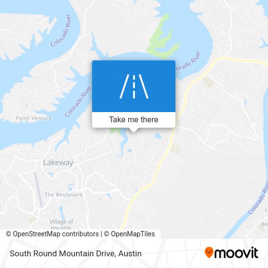 Mapa de South Round Mountain Drive