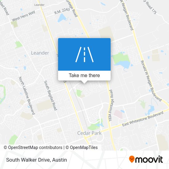 Mapa de South Walker Drive