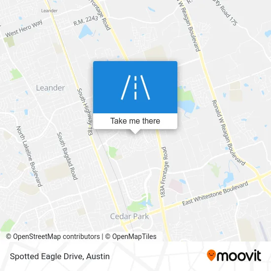 Spotted Eagle Drive map
