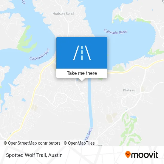 Spotted Wolf Trail map