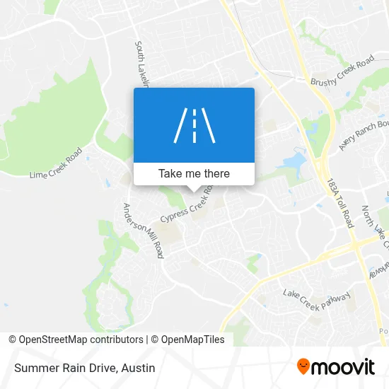 Summer Rain Drive map