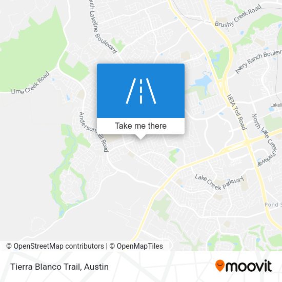 Mapa de Tierra Blanco Trail