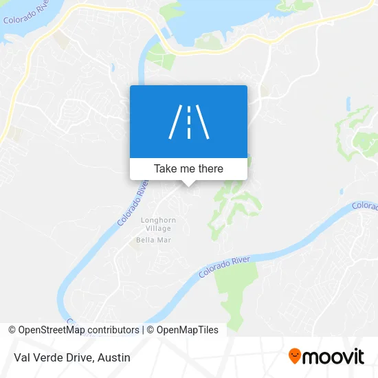Val Verde Drive map