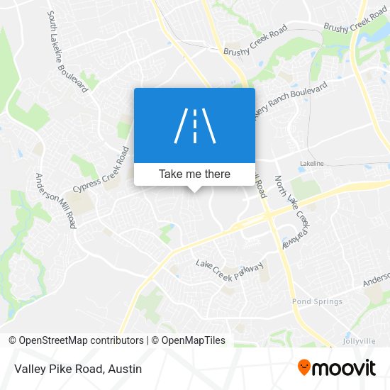 Valley Pike Road map