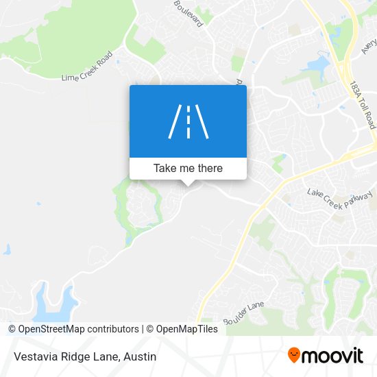 Mapa de Vestavia Ridge Lane