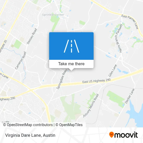 Virginia Dare Lane map