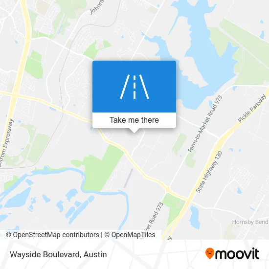 Wayside Boulevard map