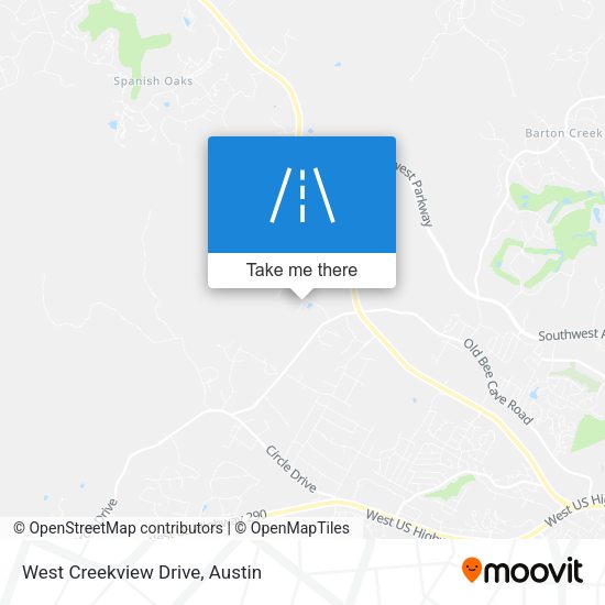 West Creekview Drive map