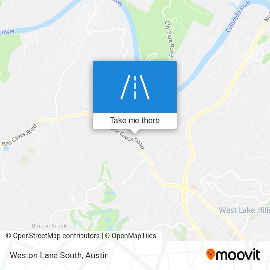 Mapa de Weston Lane South