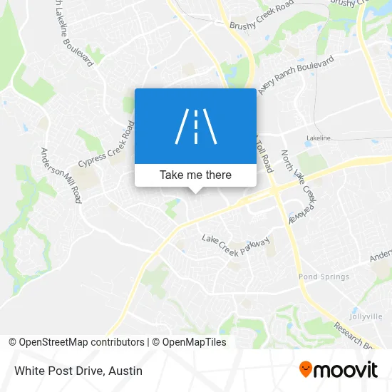 White Post Drive map