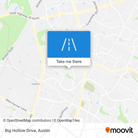 Mapa de Big Hollow Drive