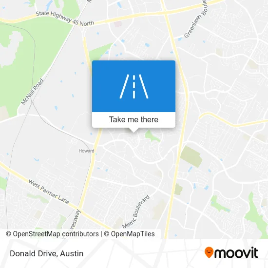 Donald Drive map