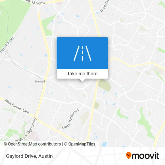Gaylord Drive map