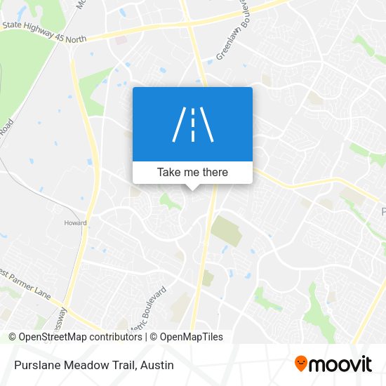 Purslane Meadow Trail map