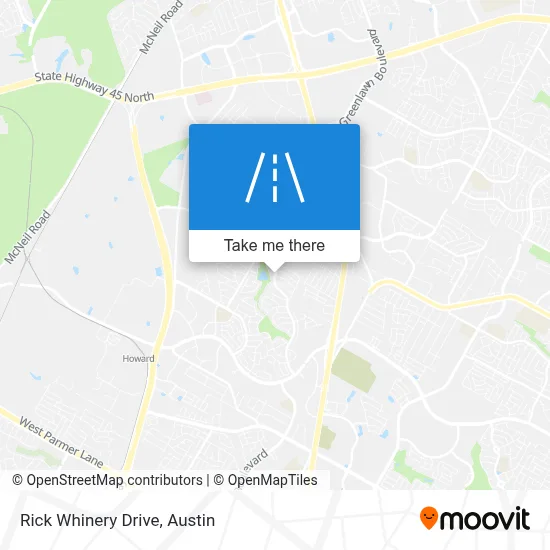 Rick Whinery Drive map