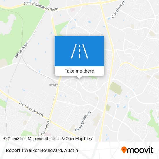 Robert I Walker Boulevard map