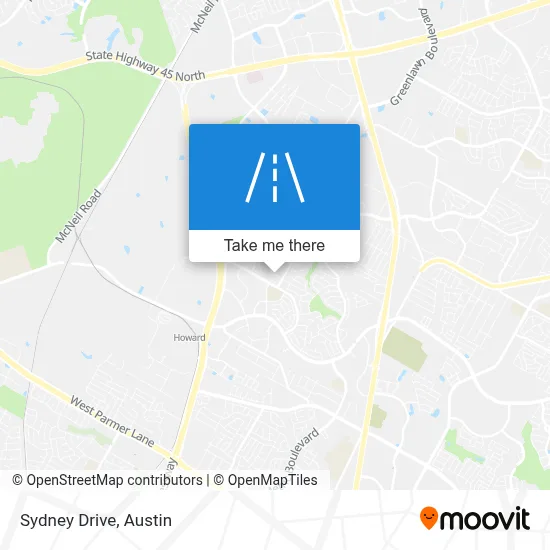 Sydney Drive map