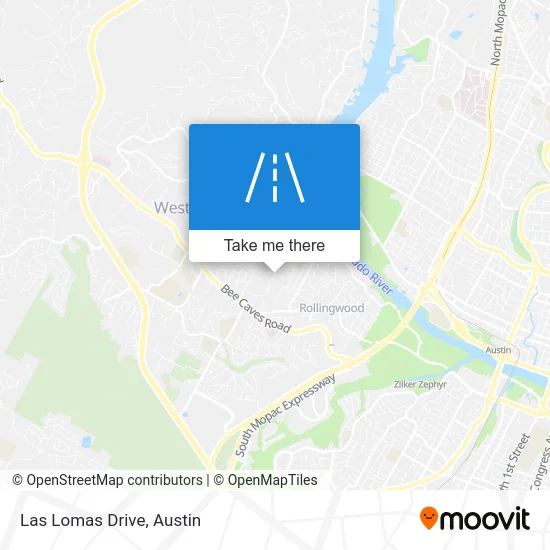 Las Lomas Drive map