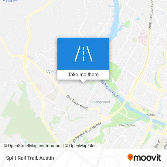 Split Rail Trail map