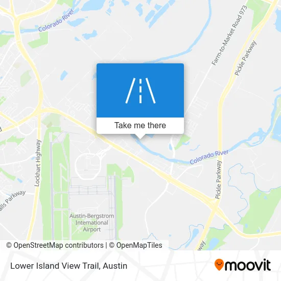 Lower Island View Trail map