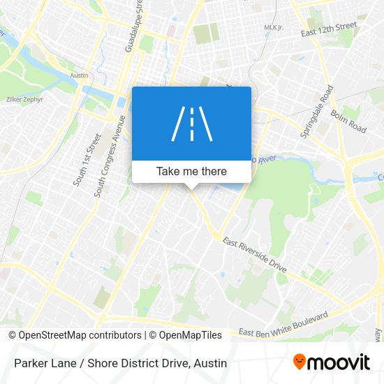 Parker Lane / Shore District Drive map