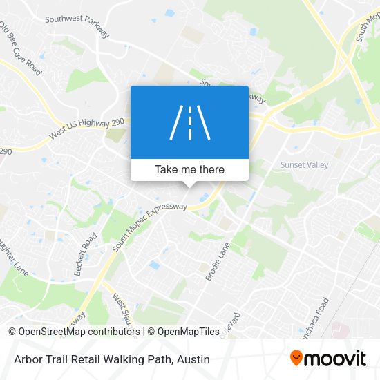 Arbor Trail Retail Walking Path map