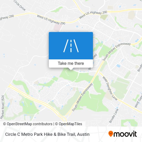 Circle C Metro Park Hike & Bike Trail map