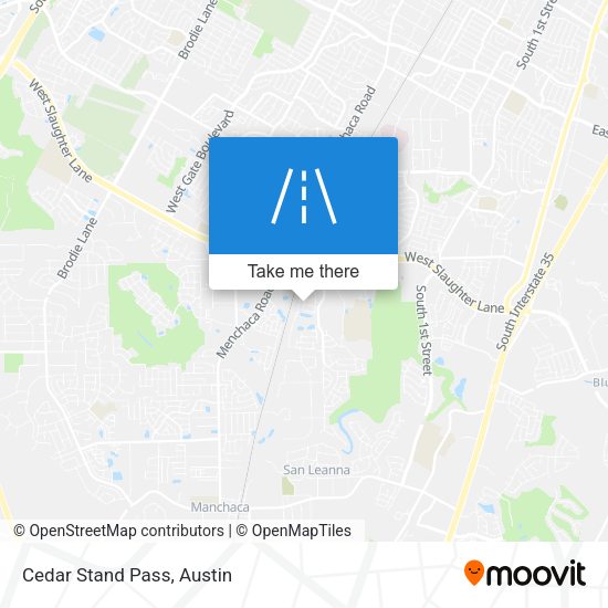 Mapa de Cedar Stand Pass