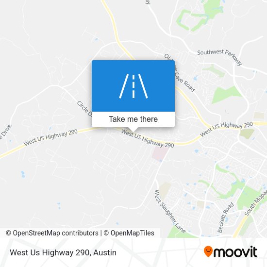 Mapa de West Us Highway 290