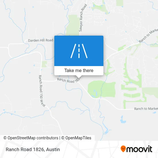 Ranch Road 1826 map