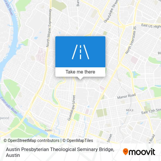 Austin Presbyterian Theological Seminary Bridge map