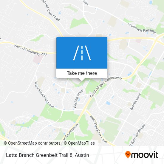 Mapa de Latta Branch Greenbelt Trail 8