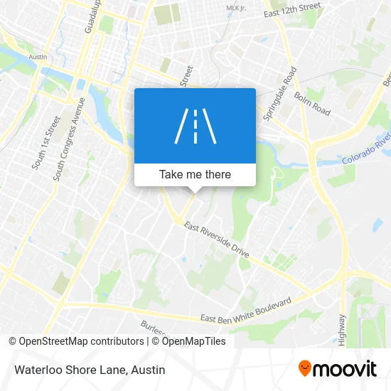 Waterloo Shore Lane map