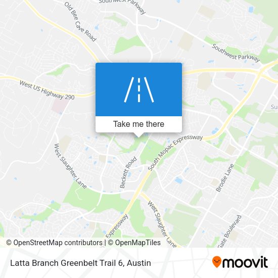 Mapa de Latta Branch Greenbelt Trail 6