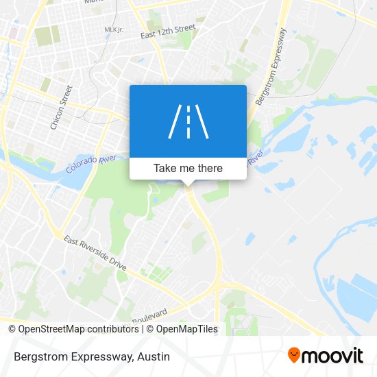 Mapa de Bergstrom Expressway
