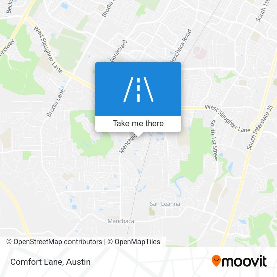 Mapa de Comfort Lane