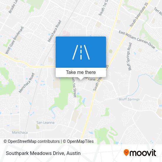 Southpark Meadows Drive map