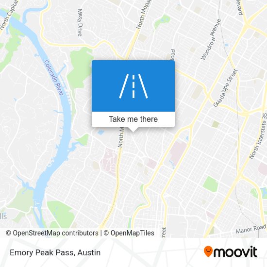 Mapa de Emory Peak Pass