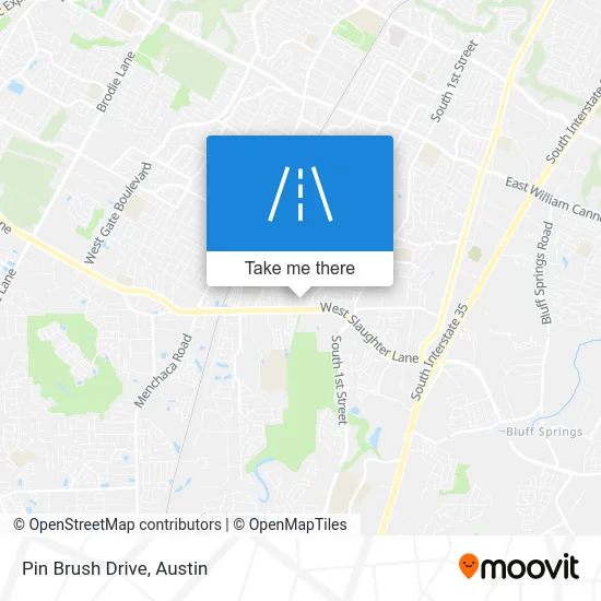 Pin Brush Drive map