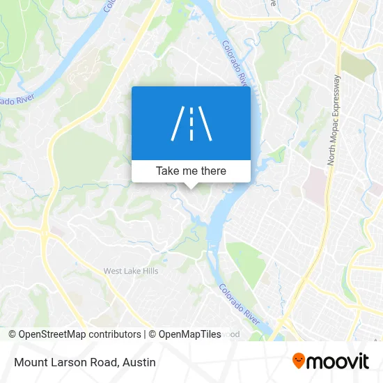 Mount Larson Road map