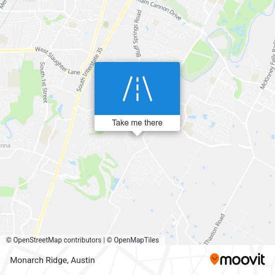 Monarch Ridge map