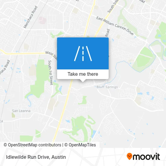 Idlewilde Run Drive map