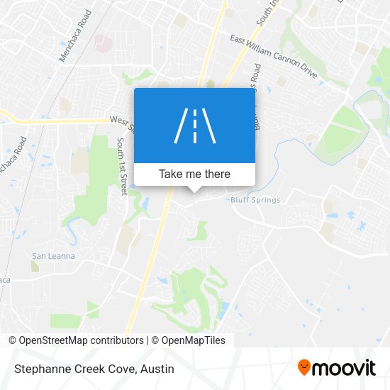 Stephanne Creek Cove map