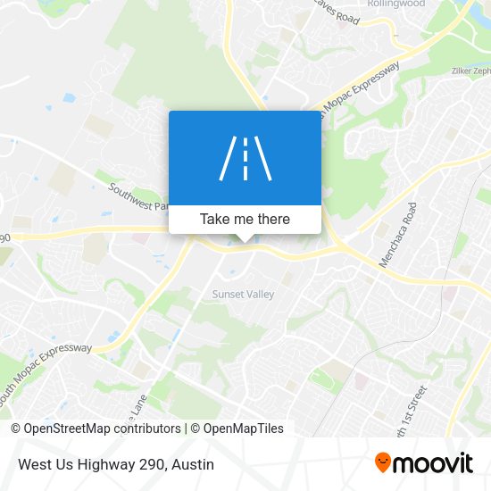 Mapa de West Us Highway 290