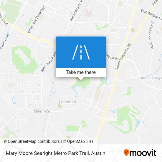 Mary Moore Searight Metro Park Trail map