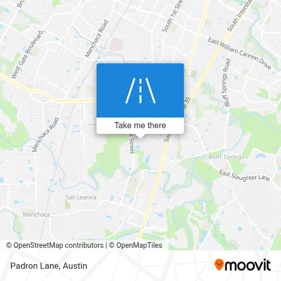 Padron Lane map